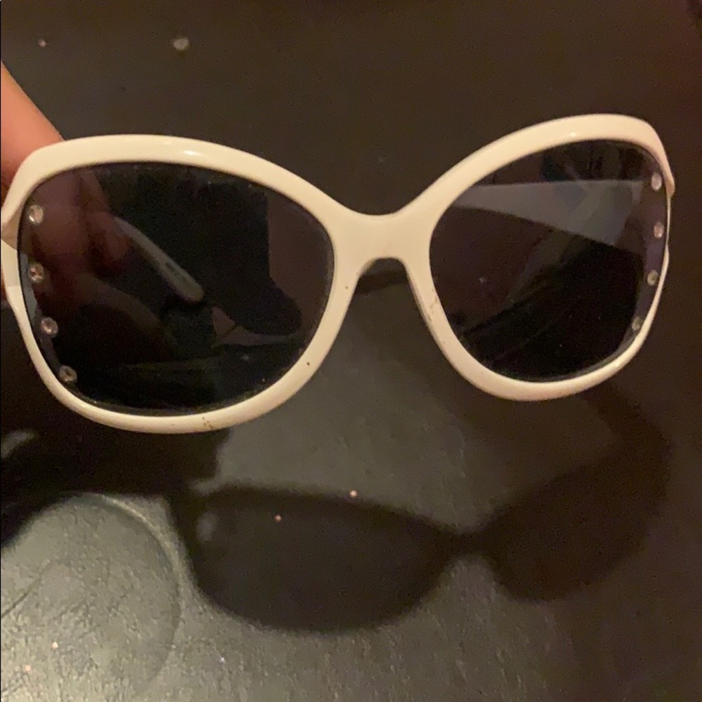 White with gems sunglasses Girls